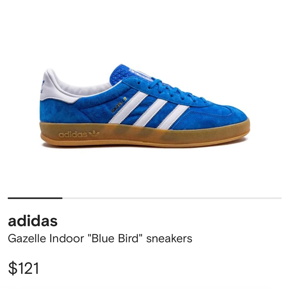 Adidas Blue Bird Sambas Size 6.5 - image 1